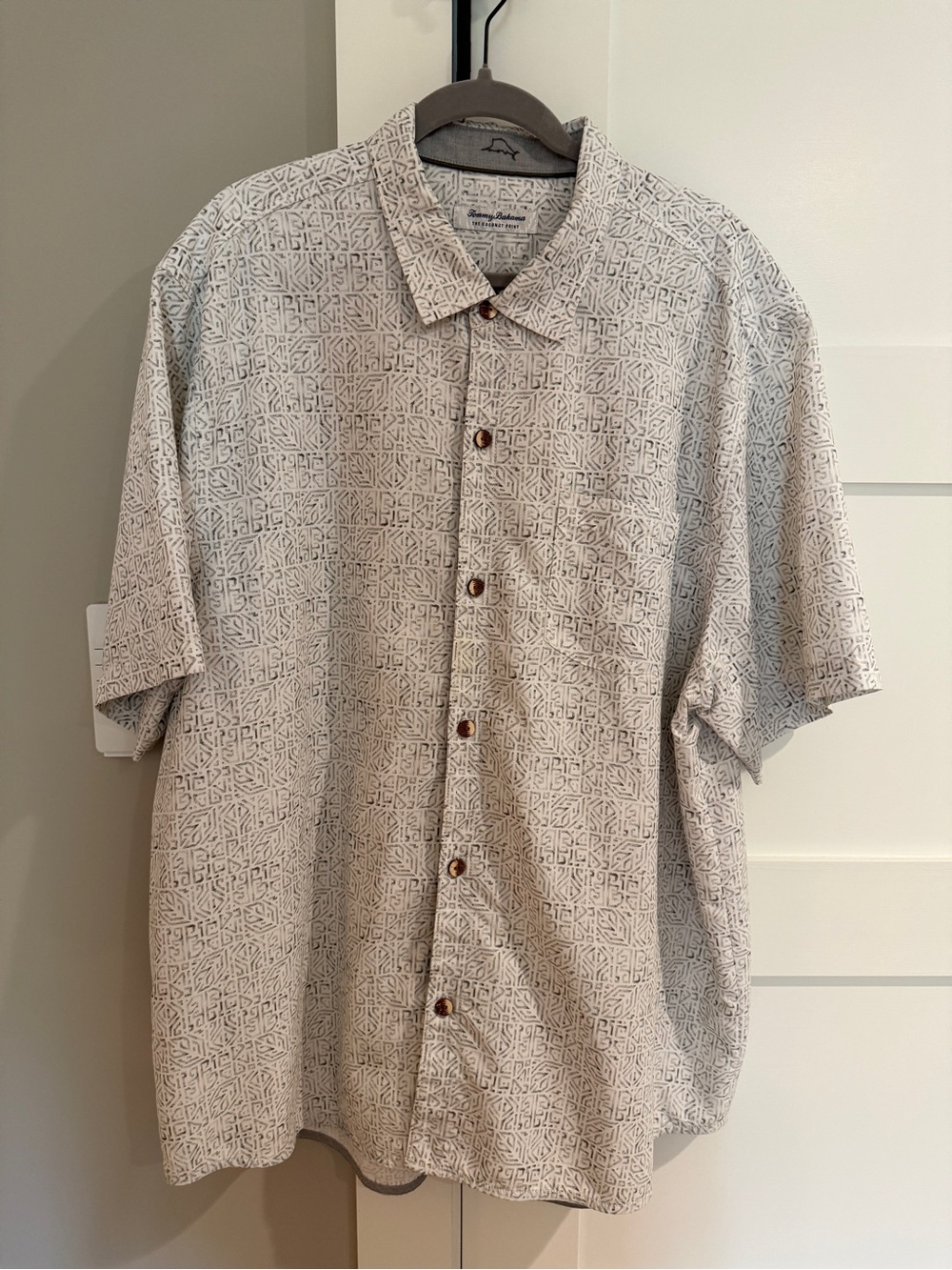 Tommy Bahama Coconut Point Fade Away Geo Shirt XXL Tall IslandZone
